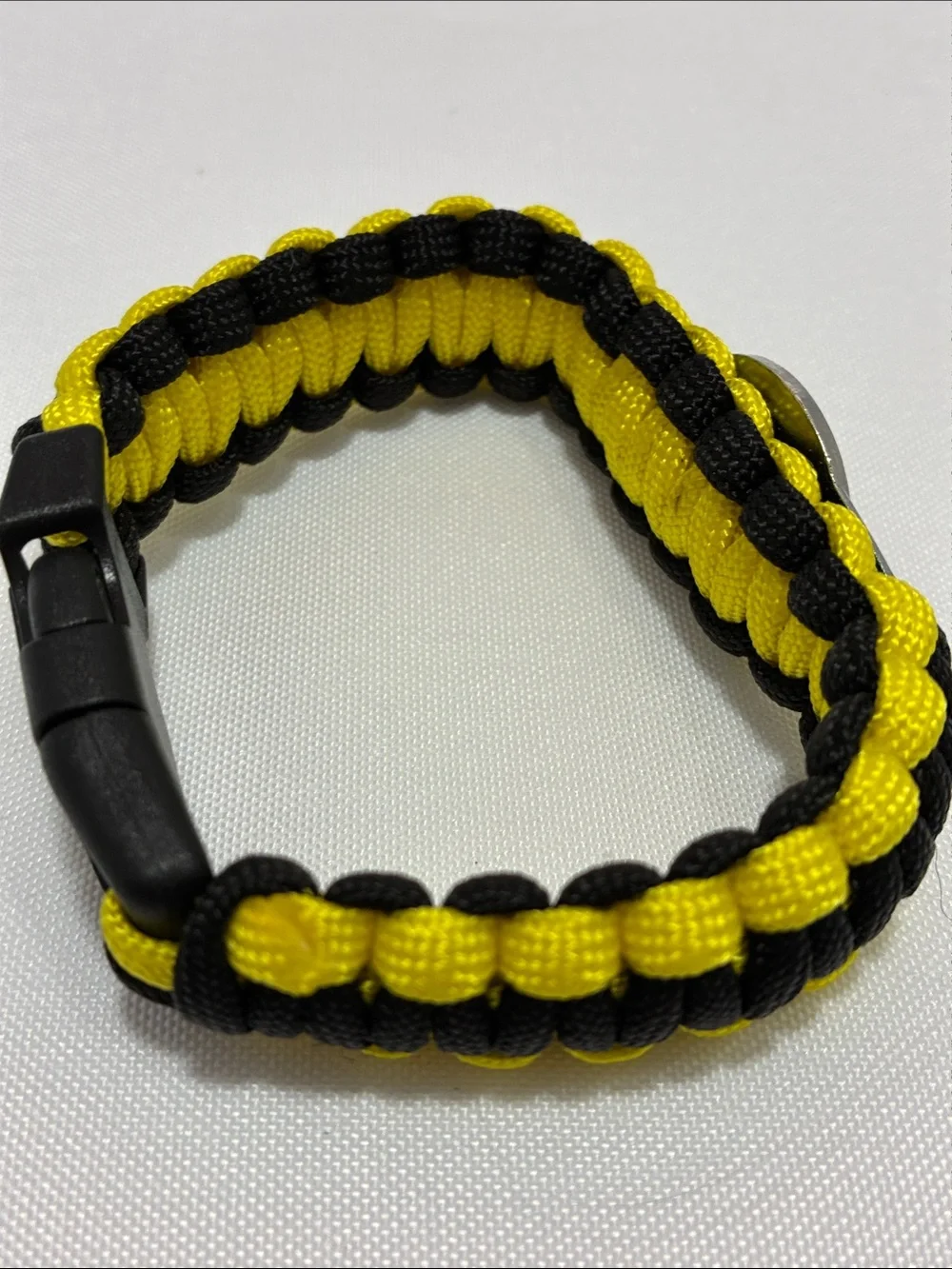 Black & Gold Steelers NFL Pittsburgh Braided Rope Wrist Bracelet
